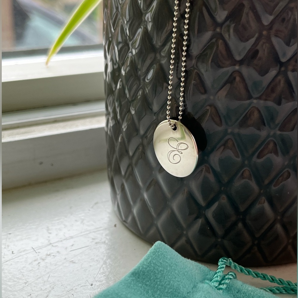 Silver “E” Initial Pendant Necklace